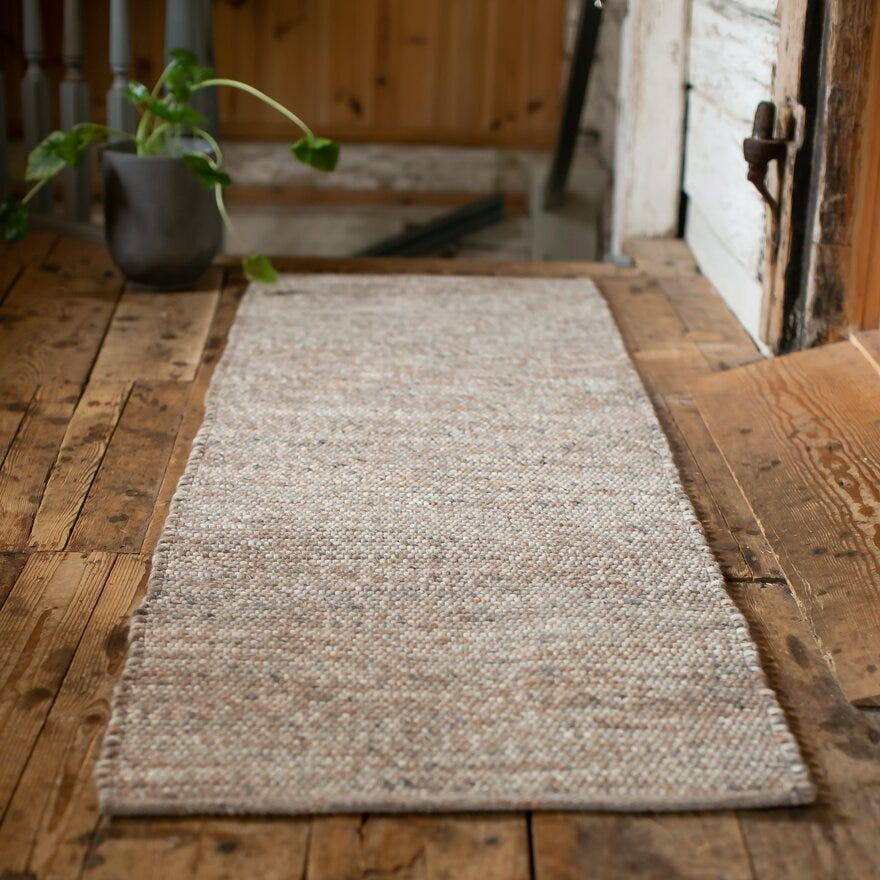 VILA Løper 70x140 cm i Beige/natur