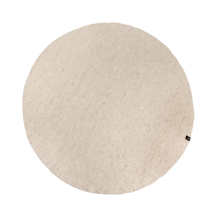 Lone Tepper VILA Rundt teppe Ø240 cm i Beige/natur