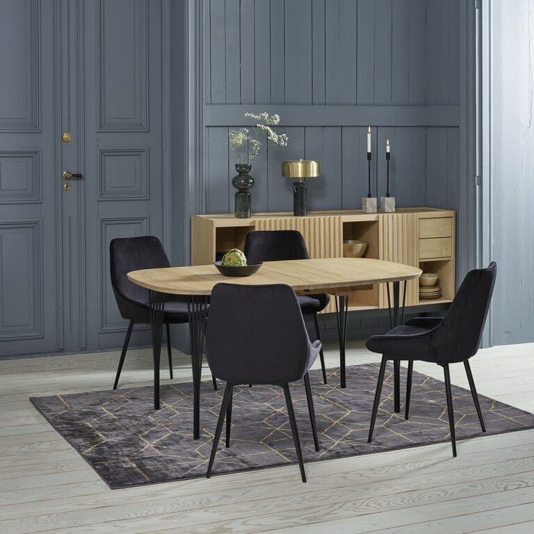 Haslev SKALA Spisebord 90x150 cm i Beige/natur