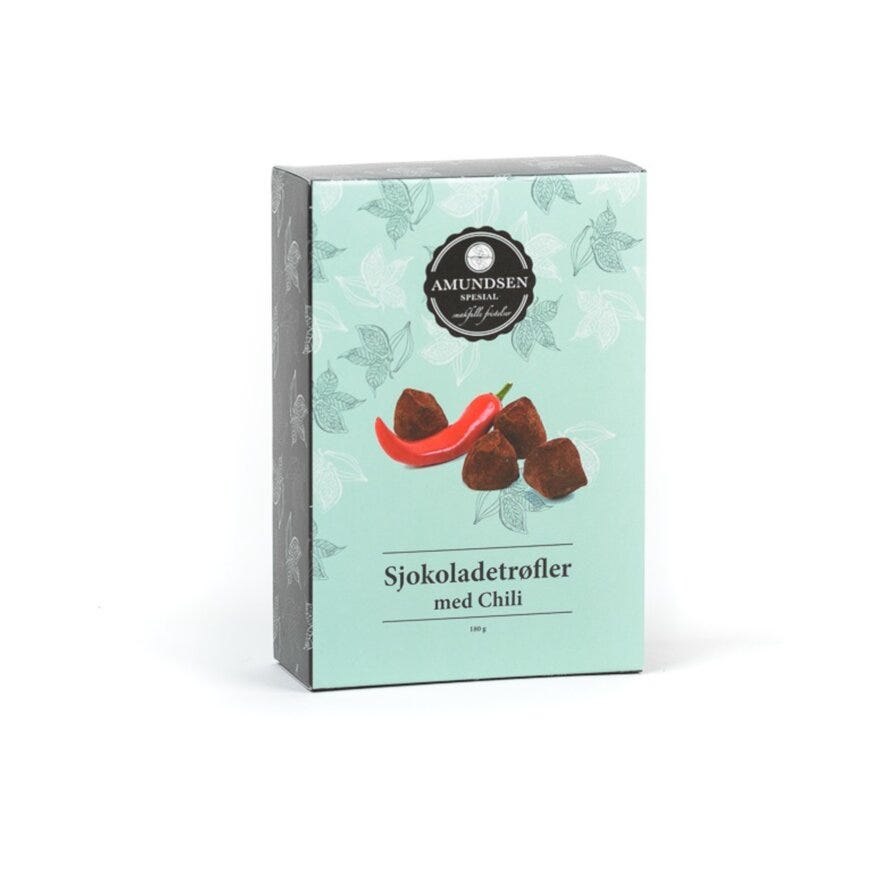 Amundsen AMUNDSEN SPESIAL Sjokolade 5x11 cm i Hvit