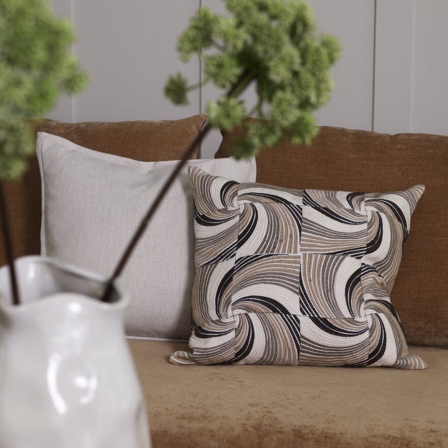 Jakobsdals TIMELESS PLAIN Pynteputetrekk 50x50 cm i Beige/natur