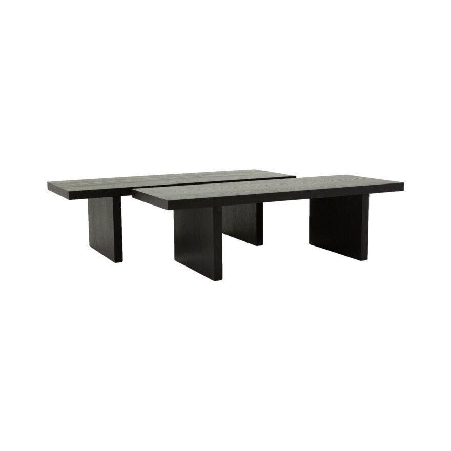 LUMEN Sofabord 40x120 cm i Svart