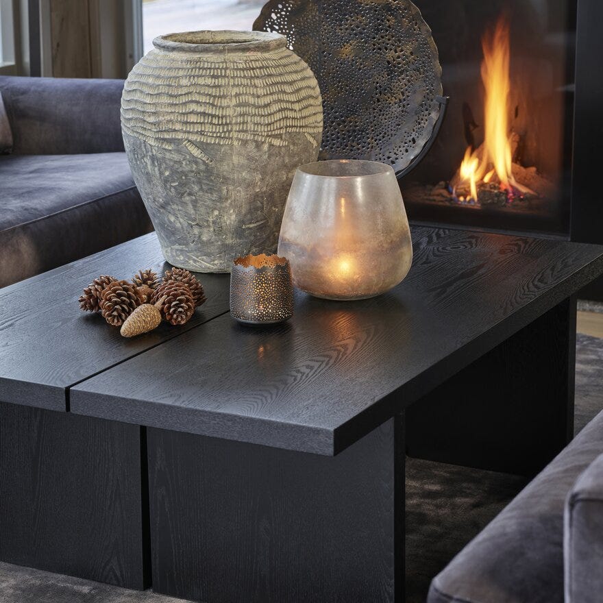 LUMEN Sofabord 40x120 cm i Svart
