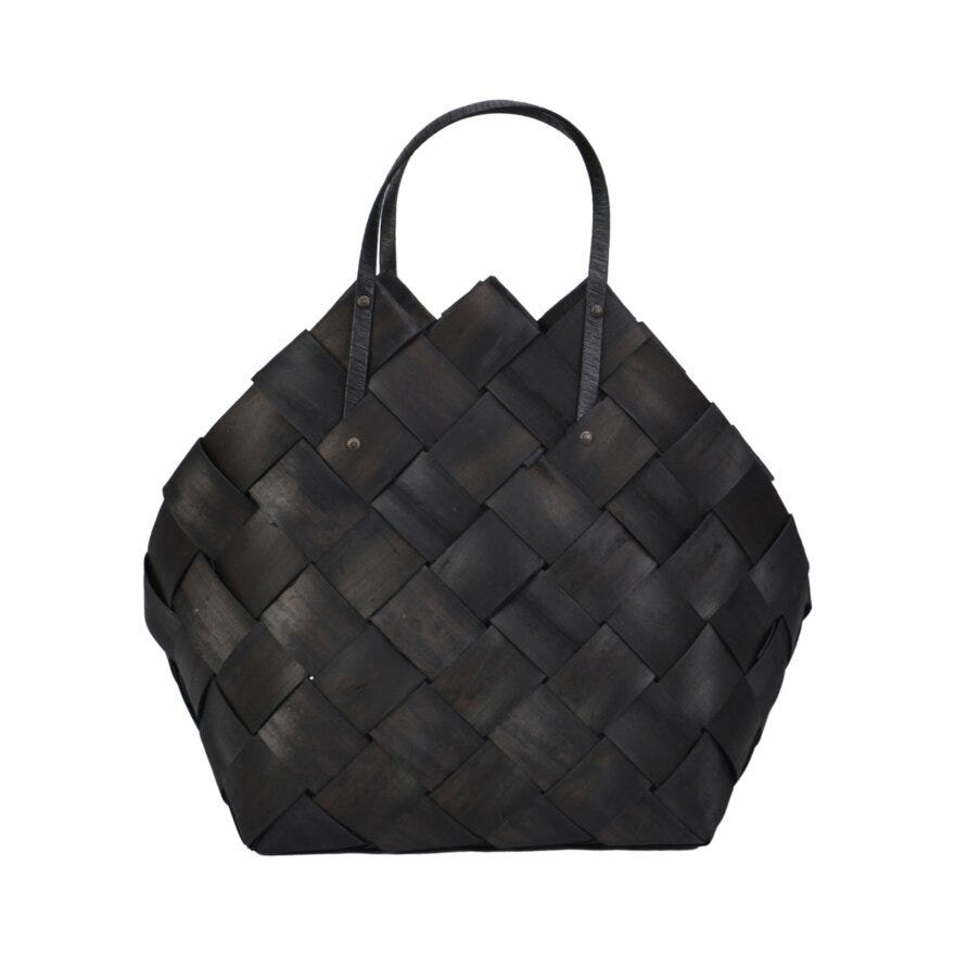 MARGRETE Kurv Stor 50x36 cm i Svart