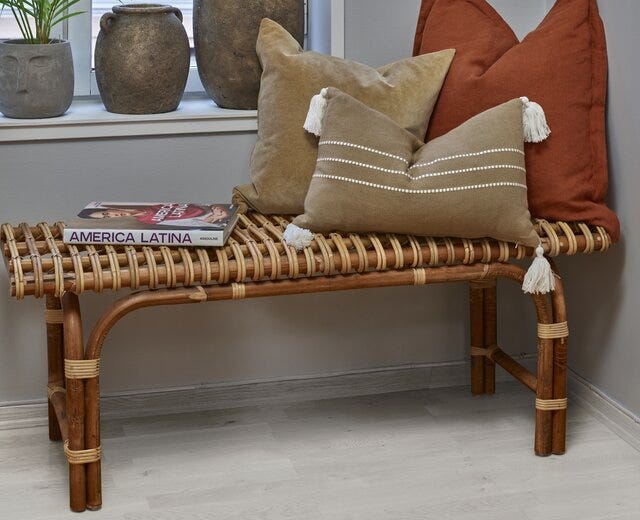 MAUI Benk B:120 cm i Beige/natur