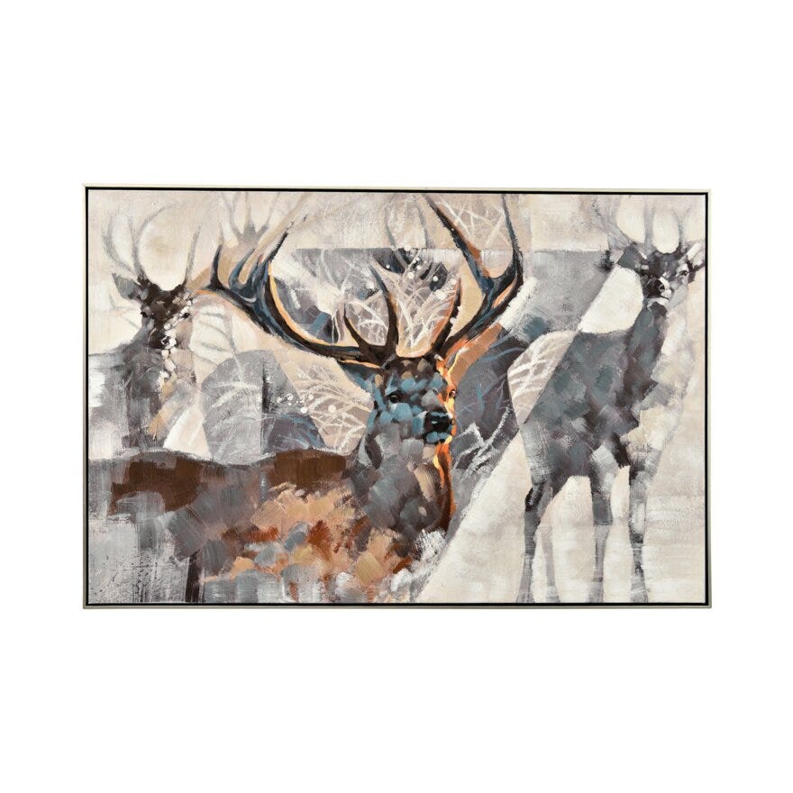 MODERN DEER Akrylmaleri 120x80 cm i Beige/natur