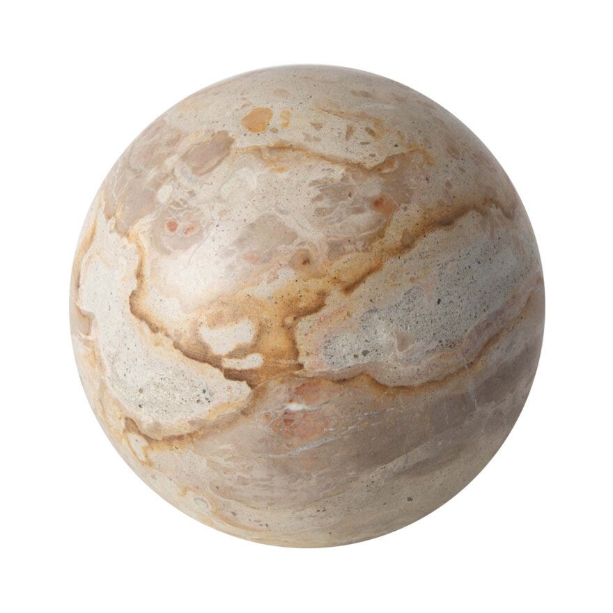 Holmen NAVANA Dekorkule Ø14 cm i Brun
