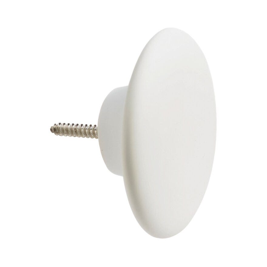 NORDIC Knagg Ø6 cm i Hvit
