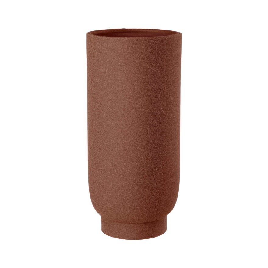 SANDY Vase H30 cm i Brun