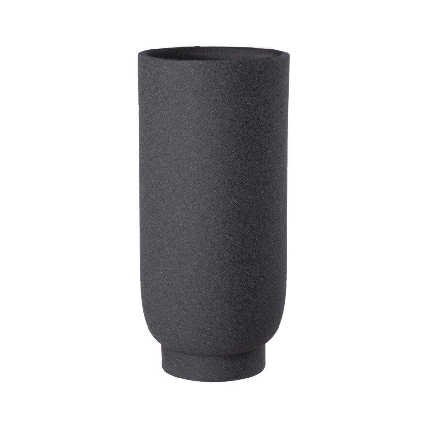 SANDY Vase H30 cm i Svart