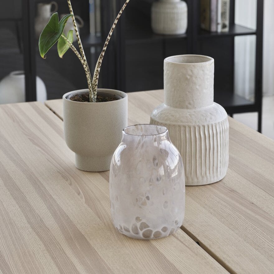 Sindig MEXA Vase H21.5 cm i Beige/natur