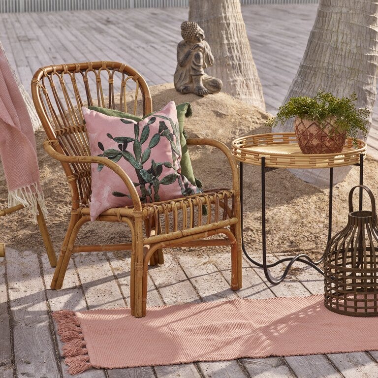 SHANGRILA Stol 78x65 cm i Beige/natur