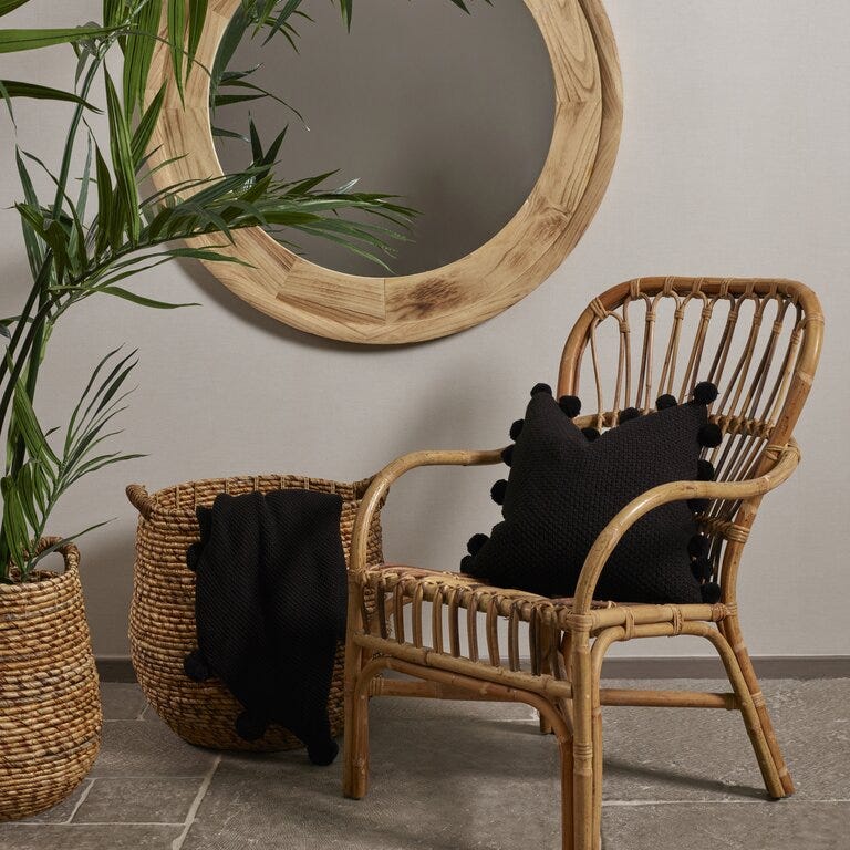 SHANGRILA Stol 78x65 cm i Beige/natur