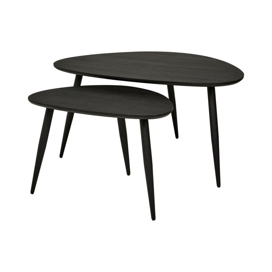 SMOKEY (M) Sofabordsett 60x90 cm i Svart