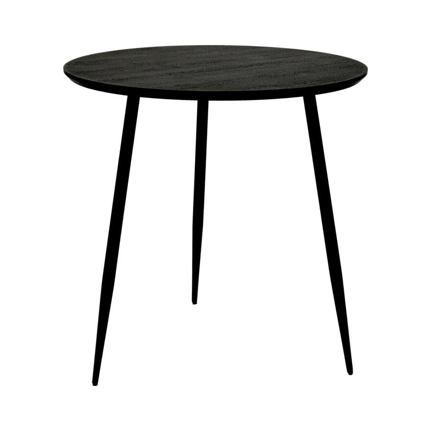 SMOKEY (M) Rundt spisebord Ø80 cm i Svart