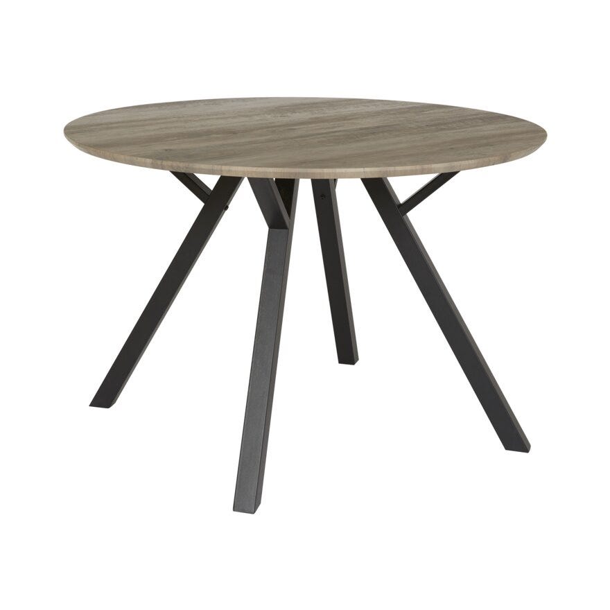 SMOKEY (M) Rundt spisebord Ø120 cm i Grå