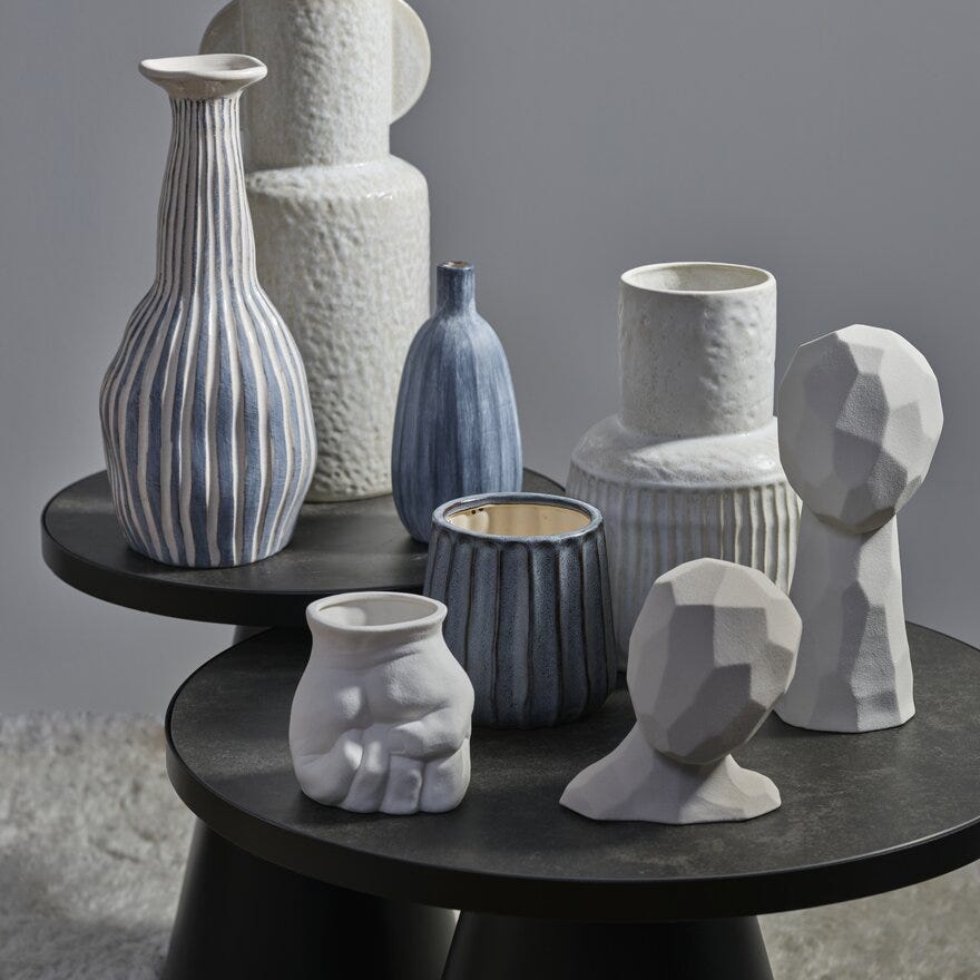 THIMA Vase H13 cm i Hvit