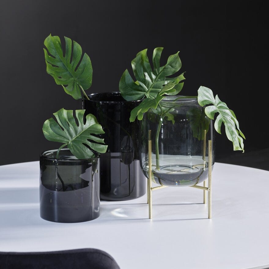 OCEAN Vase H19 cm i Grå