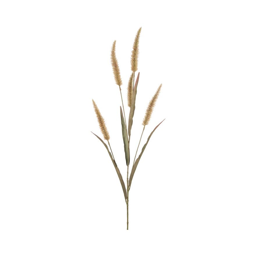 FJÆRBØRSTEGRESS Kunstig strå H130 cm i Beige/natur