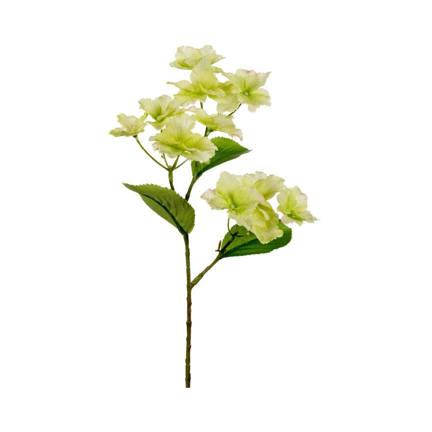 HORTENSIA Kunstig blomst H50 cm i Grønn