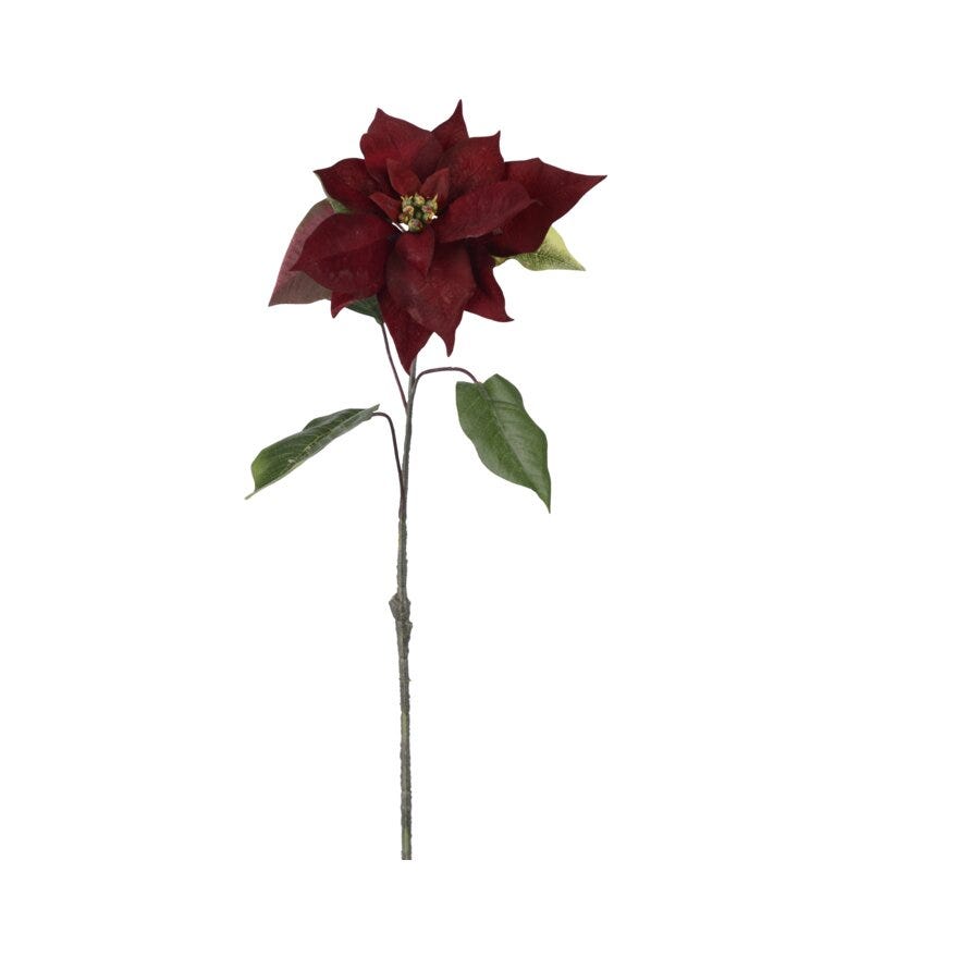 Mr Plant JULESTJERNE Kunstig blomst H50 cm i Rød