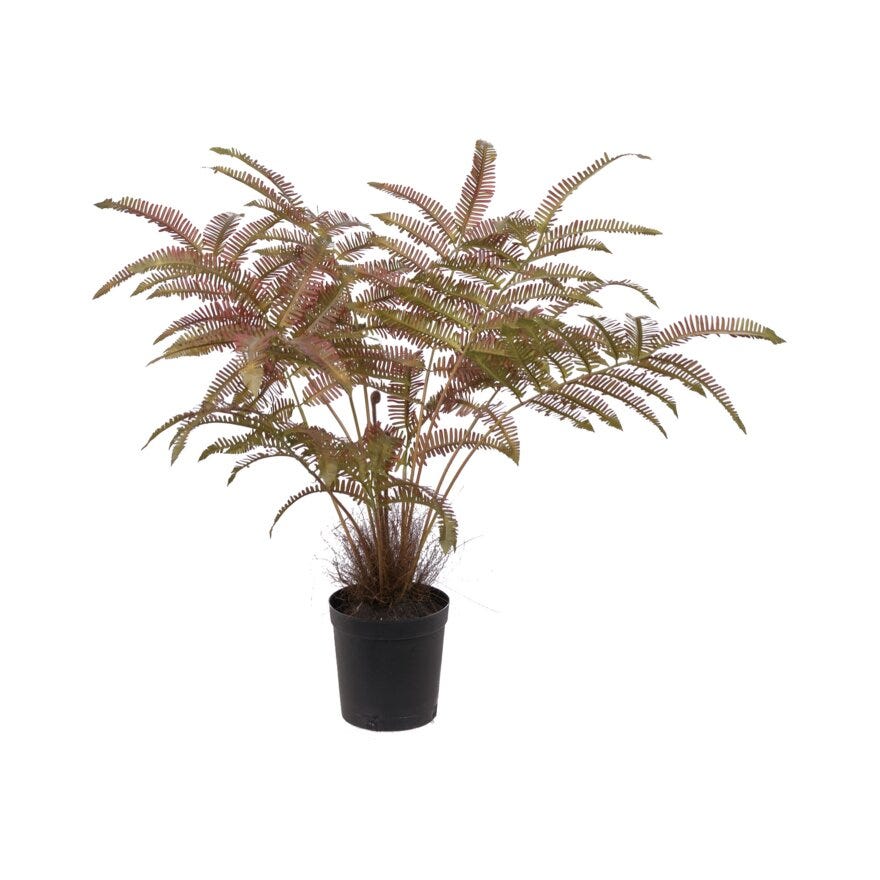 ORMBUNKE Kunstig plante H:70 cm i Grønn