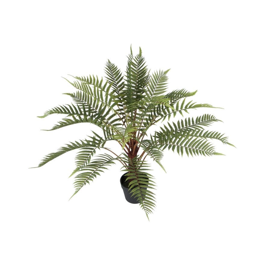 ORMBUNKE Kunstig plante H80 cm i Grønn