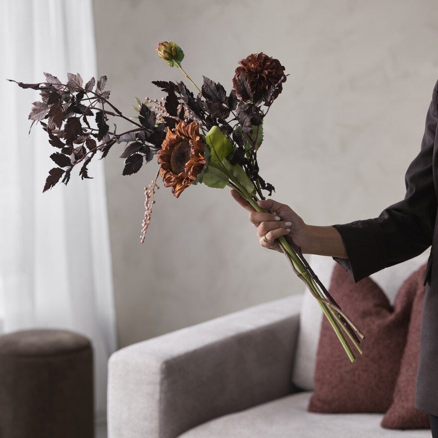 Mr Plant SOLSIKKE Kunstig blomst H60 cm i Oransje