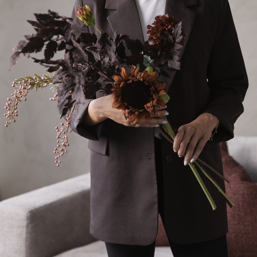 Mr Plant SOLSIKKE Kunstig blomst H60 cm i Oransje