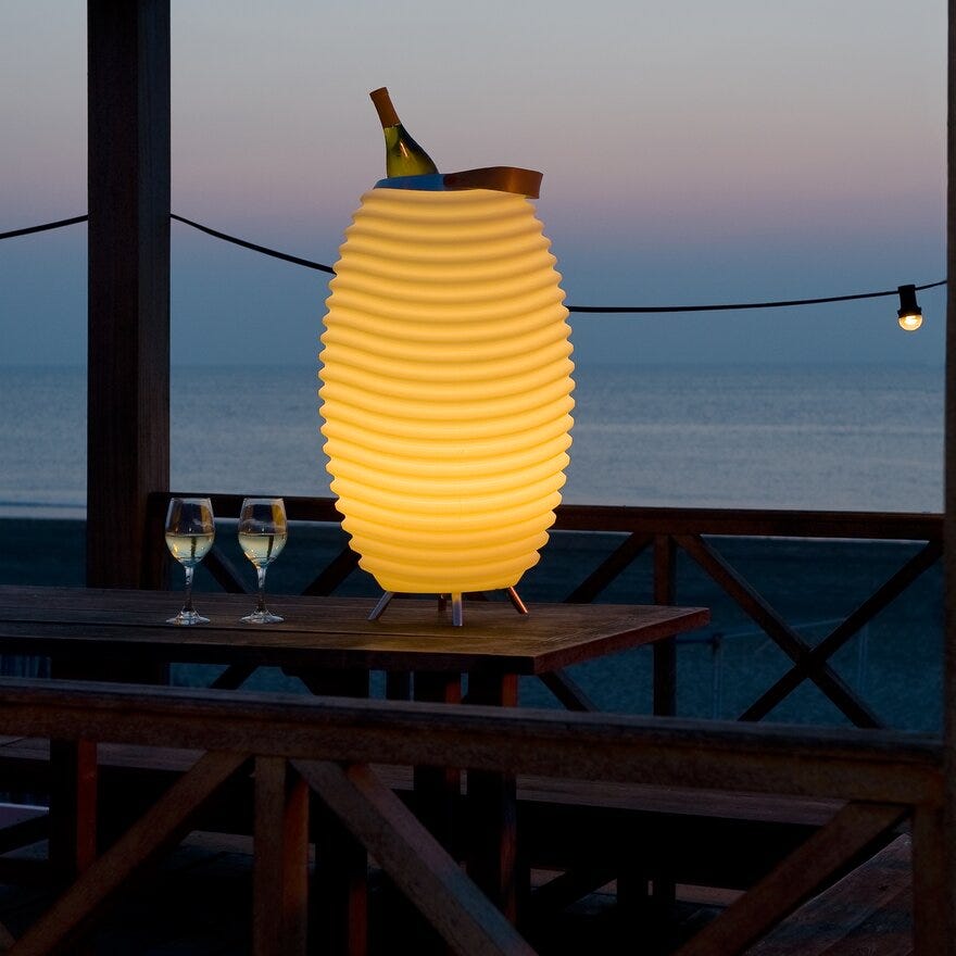 SYNERGY LED lampe vinkjøler Ø41 cm i Hvit