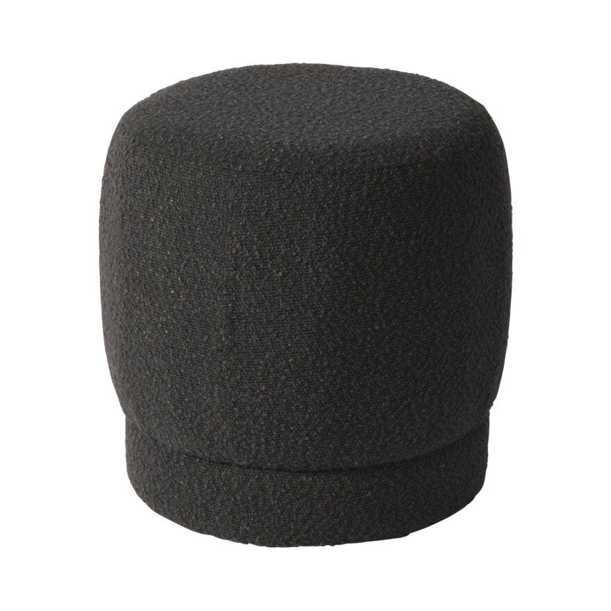CAMILO Puff Ø41.5 cm i Svart