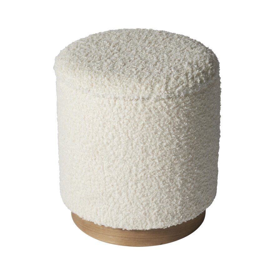 DANI Puff Ø41 cm i Hvit