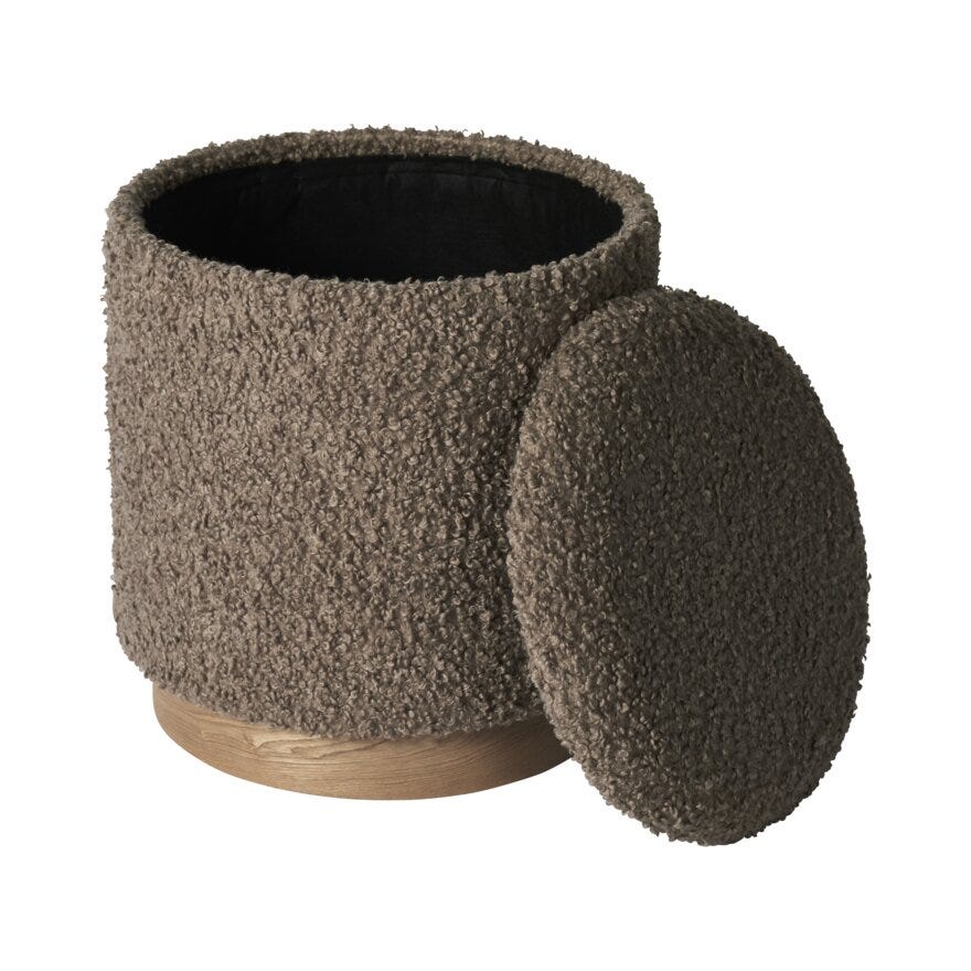 DANI Puff Ø41 cm i Grå