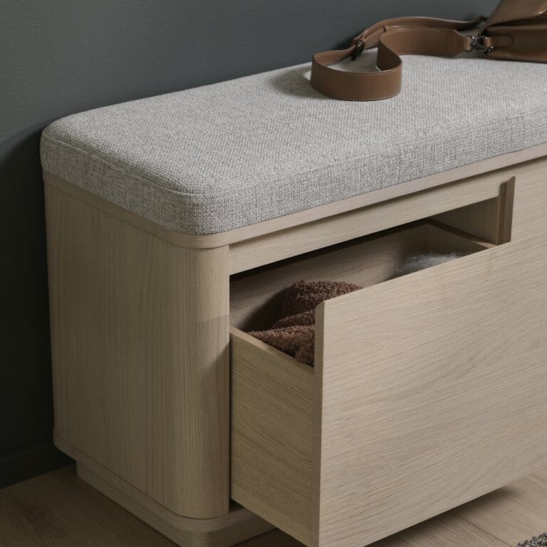 Sindig EIDSVIK Benk 110x36 cm i Beige/natur