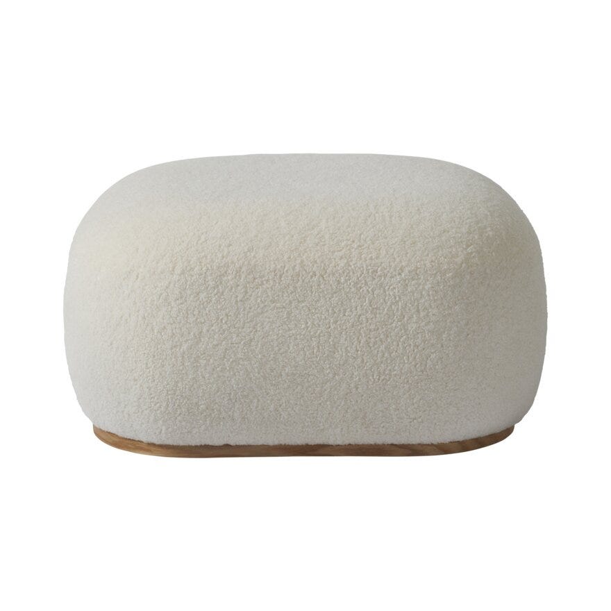 ELITA Puff 68x68 cm i Hvit