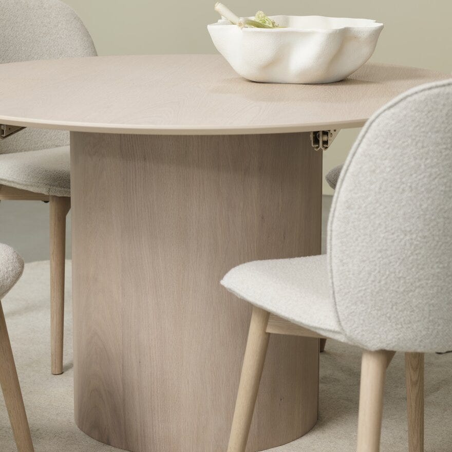CINDY Spisestol i Beige/natur