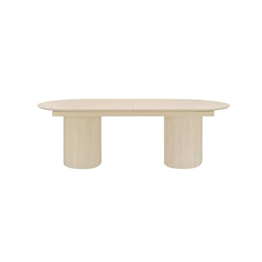 EVJE Ovalt spisebord 100x220 cm i Beige/natur