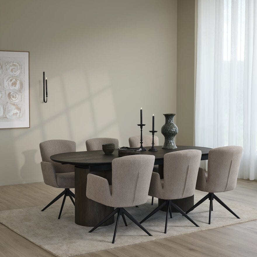 AGATE Teppe 200x290 cm i Beige/natur