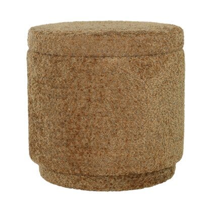 Sindig FLEM Puff med oppbevaring Ø51 cm i Gul