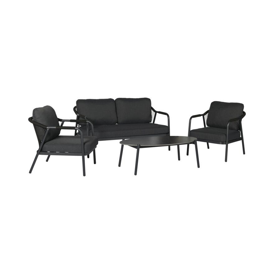 FONTANA Sofagruppe i Svart