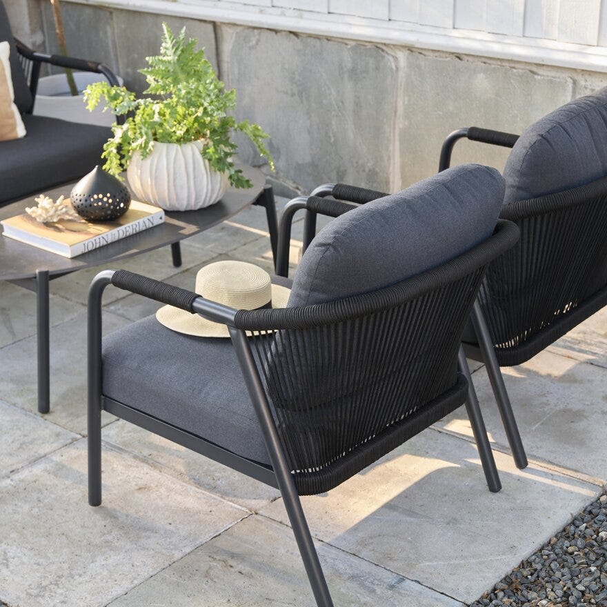 FONTANA Sofagruppe i Svart