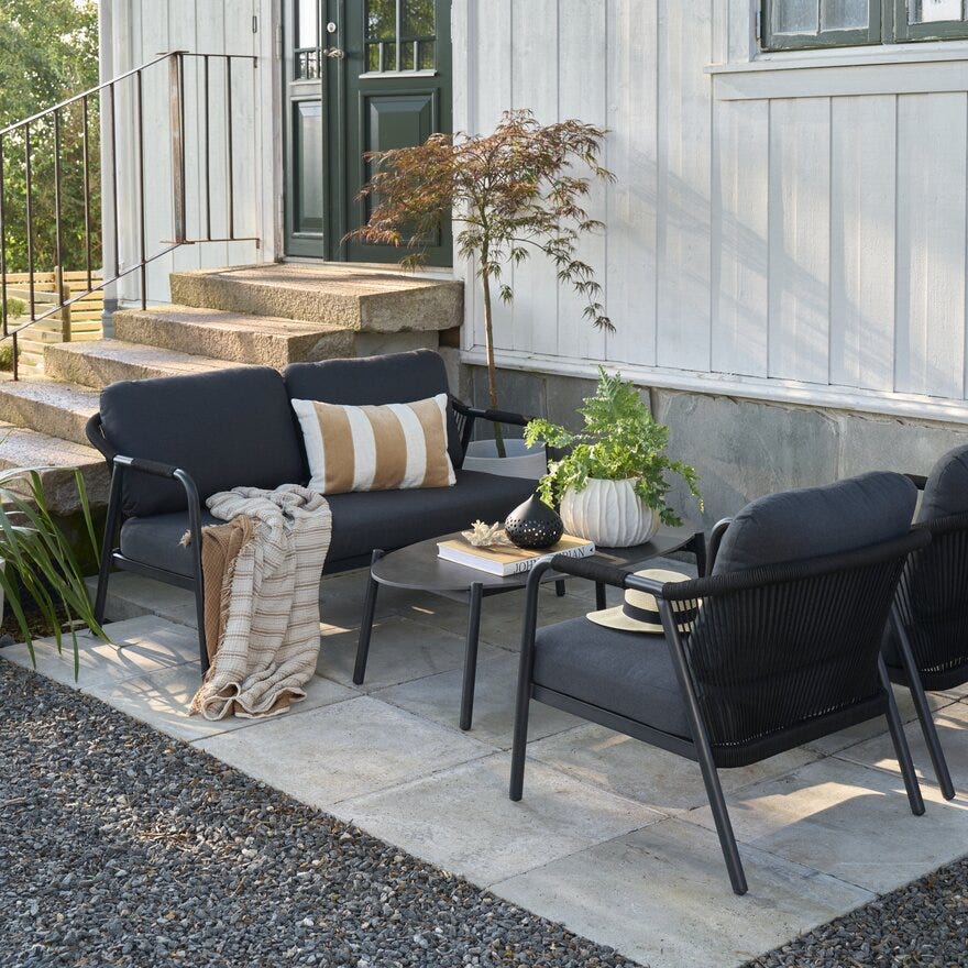FONTANA Sofagruppe i Svart