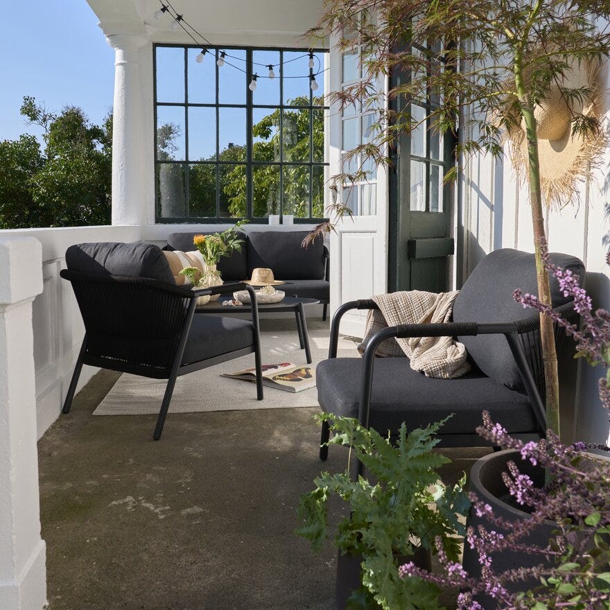 FONTANA Sofagruppe i Svart