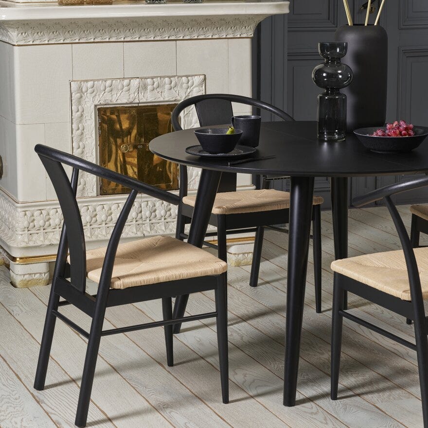 BLACK SATIN Krus Ø11 cm i Svart