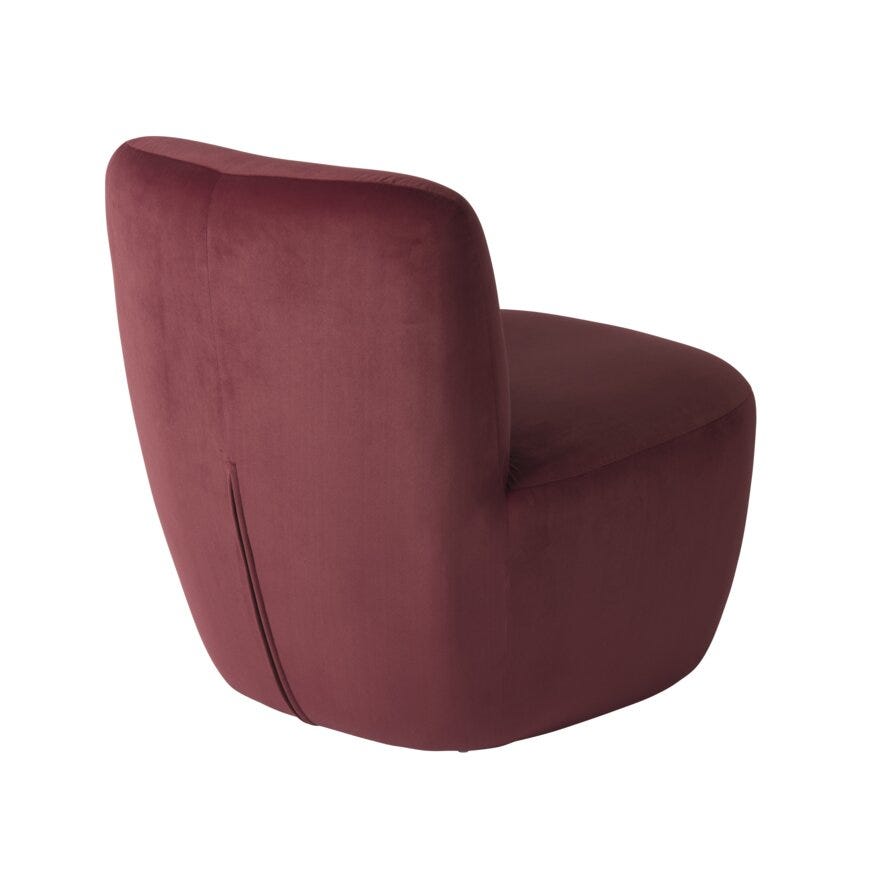 LOVISE Lenestol 71x65 cm i Rød