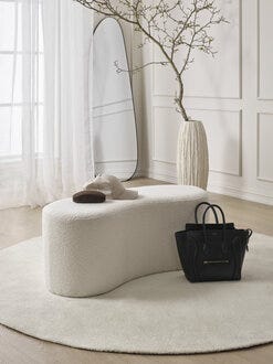 LULU Benk 100x43 cm i Hvit