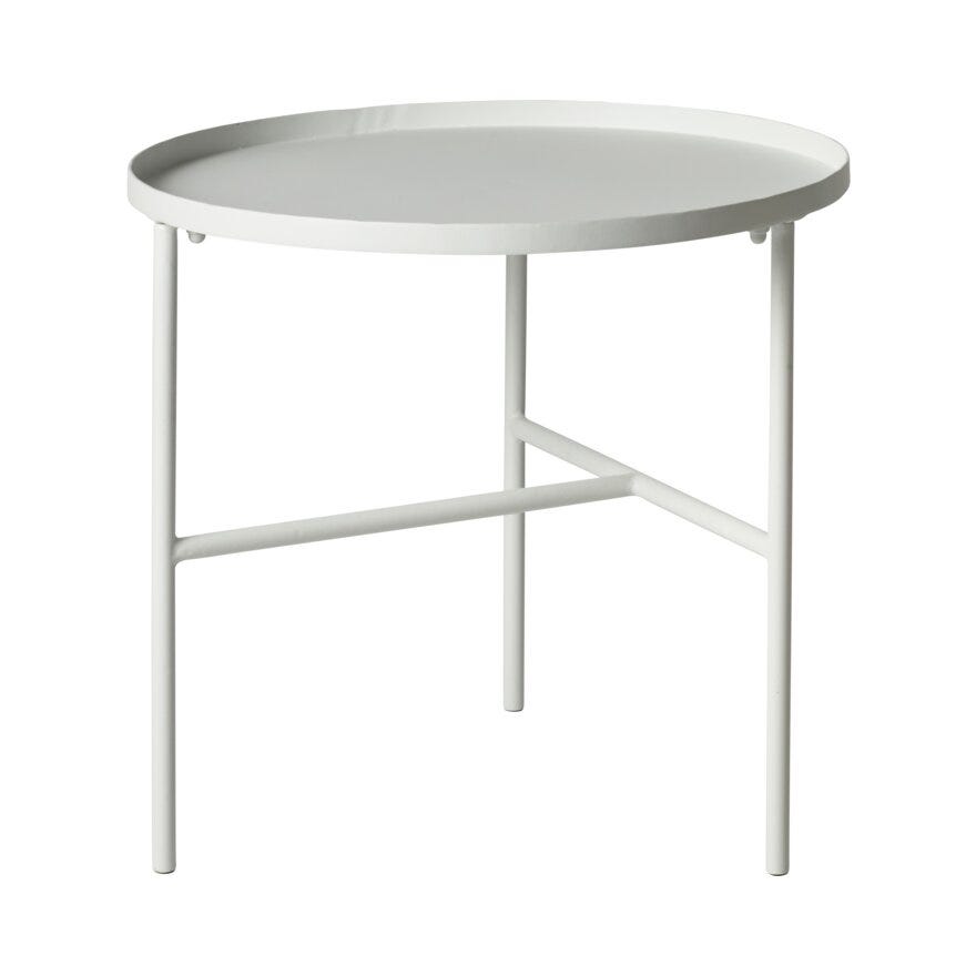 MAIN Sidebord Ø50 cm i Hvit