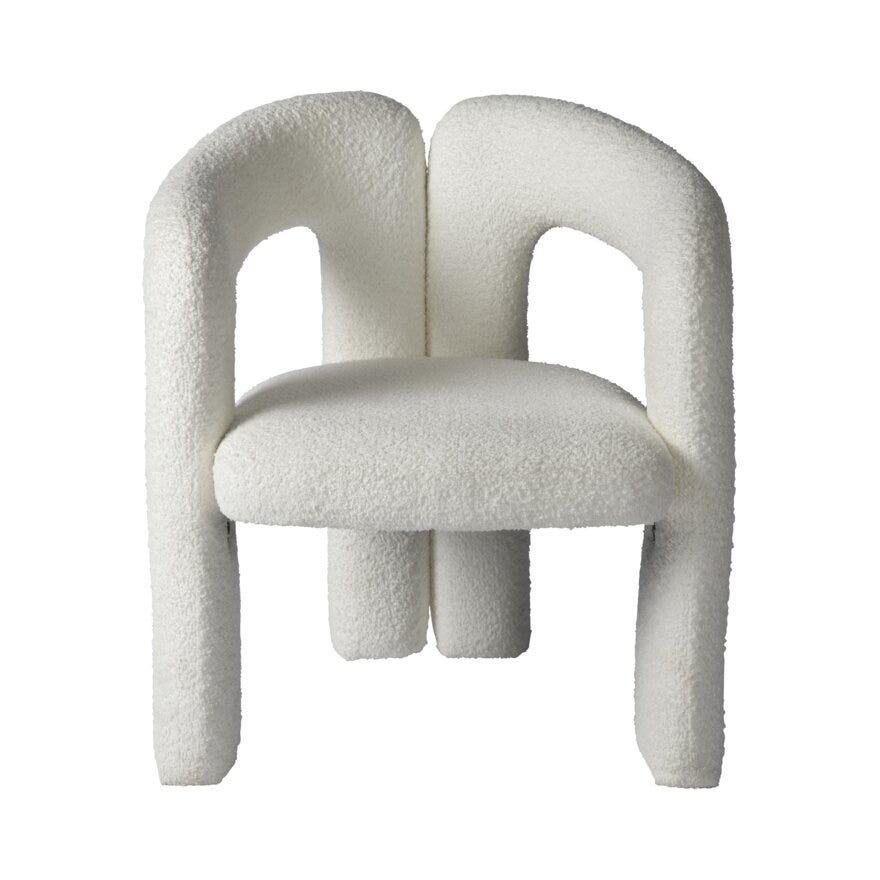 MATHIAS Lenestol 67x67 cm i Beige/natur