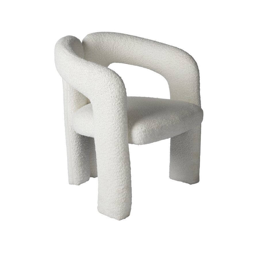 MATHIAS Lenestol 67x67 cm i Beige/natur