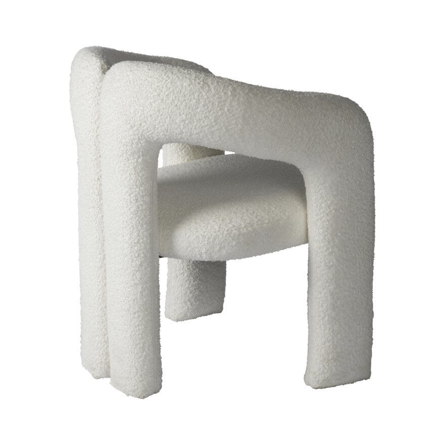 MATHIAS Lenestol 67x67 cm i Beige/natur